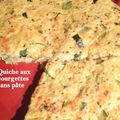 Quiche aux courgettes sans pâte