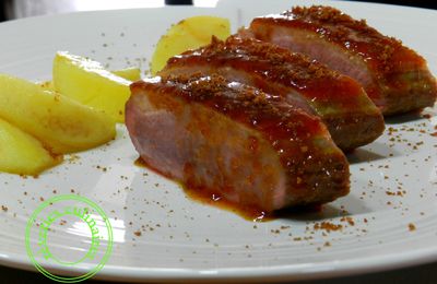 Magret de canard sauce orange/spéculoos