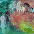Vũ Cao Đàm (1908-2000), La rencontre (The meeting), 1984