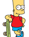 Bart Simpson avec Aurore