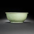 A large celadon-glazed bowl. Ming Dynasty