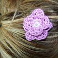 Barrettes au crochet.