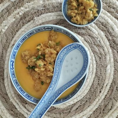 un velouté tout doux; carottes, gingembre, curcuma.
