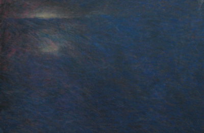 Pastel à l'huile abstraction hommage à Monet