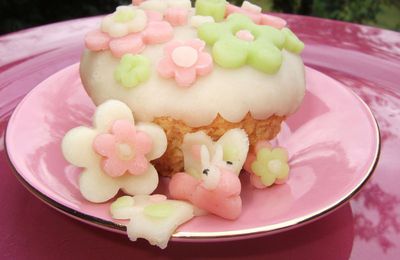 gâteau au yaourt tout en fleurs