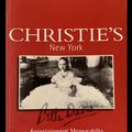 19/07/2001, CHRISTIE'S: Entertainment Memorabilia - Lots