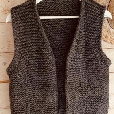Le Gilet de berger finition Icord laine partner 6 de phildar
