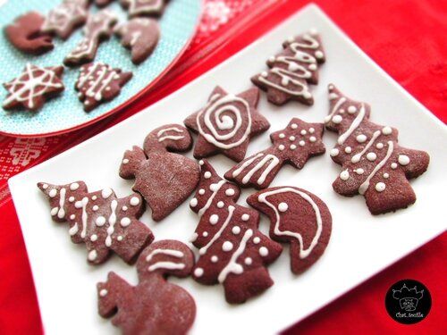 Biscuits de Noël au chocolat