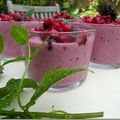 Mousse de yaourt aux fruits rouges