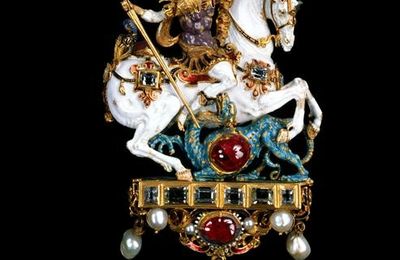 Pendentif Saint Georges terrassant le dragon, Allemagne, fin du 16e siècle