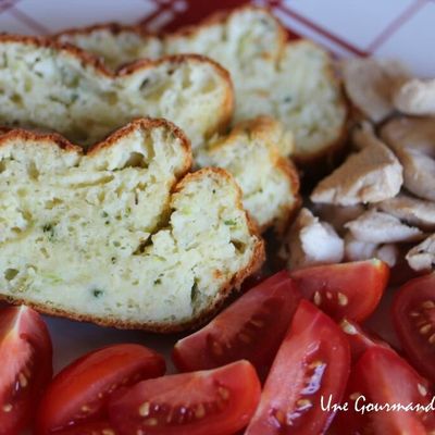 Cake aux courgettes.