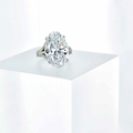 A superb 13.61 carats Type IIa oval-shaped brilliant-cut diamond ring