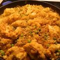 curry de chou fleur au riz et lentilles corail (végétarien)