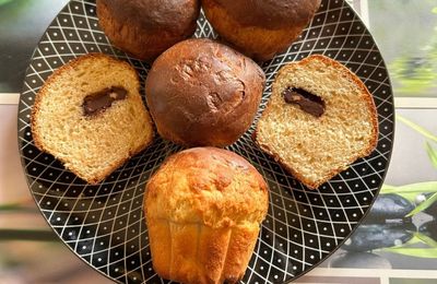 Briochettes au mascarpone et chocolat noisettes