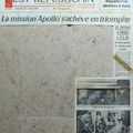 La mission Apollo XI dans l'Est Républicain du 25 juillet 1969