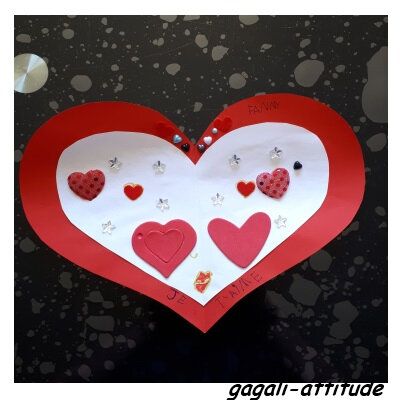 Atelier Cartes de St Valentin avec les enfants