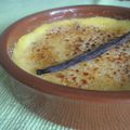 Crème brulée à la vanille 6 jaunes d'oeufs / 120