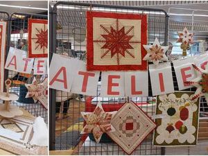 Quelques patchs exposés au salon marchand