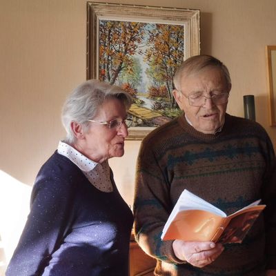 18 Novembre 2018 à Ingrandes, anniversaire de mariage Mimi, René.