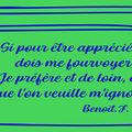 À méditer :