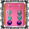 Boucles d'oreilles "Aqua bulles"