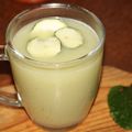 POTAGE CHAUD DE CONCOMBRES A LA MENTHE