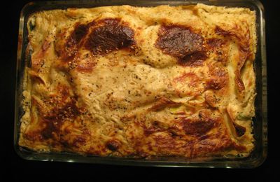 Lasagnes aux poireaux