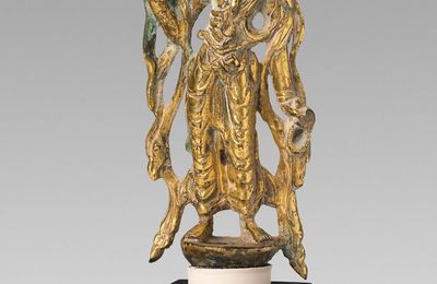 Bodhisattva in “Thrice Bent” Pose (Tribhanga), Sui or early Tang dynasty