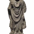 A gray schist figure of a Bodhisattva, Gandhara, 2nd-3rd century