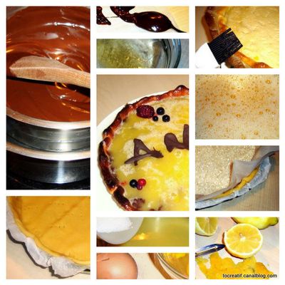 Tarte citron-chocolat