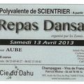 Repas dansant le 13 Avril à Scientrier