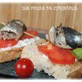 Sardines vapeur en tartinade de chèvre frais (Thermomix tm 5 )