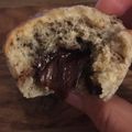 Muffins choco-banane coeur Nutella