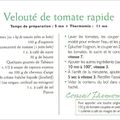 Velouté de tomate rapide