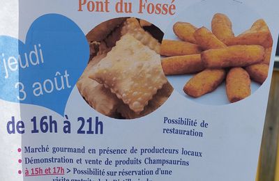 Fête gourmande à Pont-du-Fossé le jeudi 3 Août 2023 de 16h à 21 h