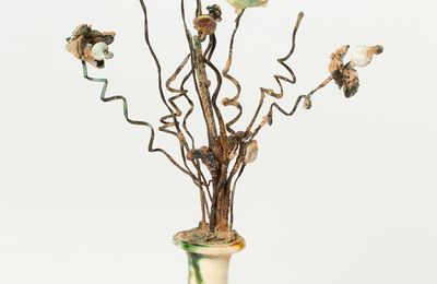 Miniature Vase with Wire Strands and Variegated Materials, Tang dynasty (618–907)