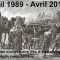 Avril 1989-Avril 2014 : 25ème anniversaire des déportations de Noirs mauritaniens par le régime raciste arabe de Mauritanie.