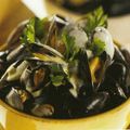 Moules à la normande au cidre et calvados