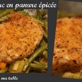 Côtes de porc en panure épicée