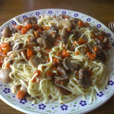 Champignons façon carbonara