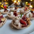 Toasts au magret de canard et au fromage figue et noix 