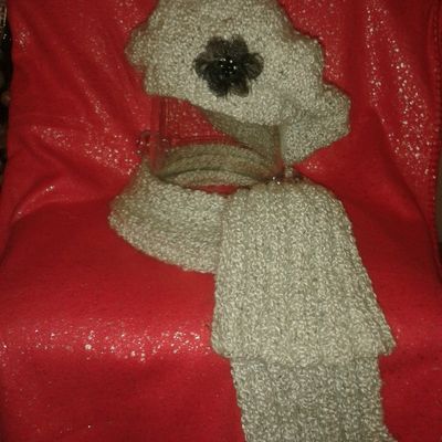 beret et écharpe en laine