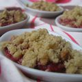 Le crumble à la framboise