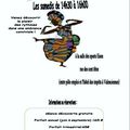 Reprise des cours de danse Africaine le Samedi 29 septembre à 14h30