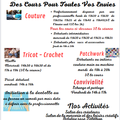 Reprise des activités de l'association