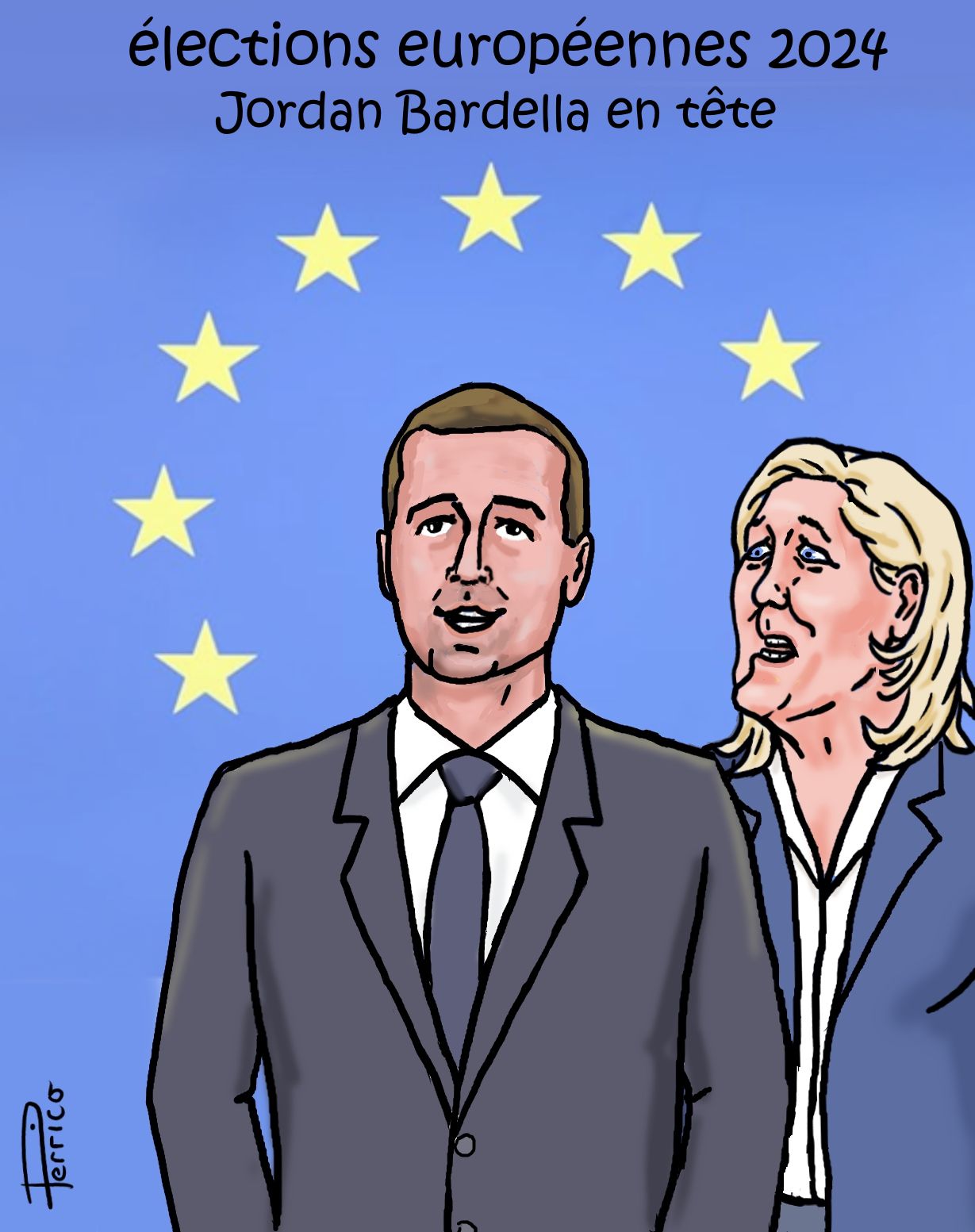 Jordan Bardella, Marine Le Pen, Européennes 2024