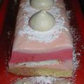 Bûche Framboise, Rose & meringue