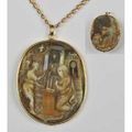 Top des enchères : Pendentif camée double face à décor de scènes bibliques, Italie fin du XVIème - début du XVIIème siècle.