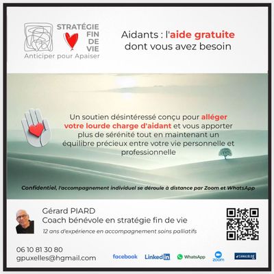 * Flyer destiné aux aidants