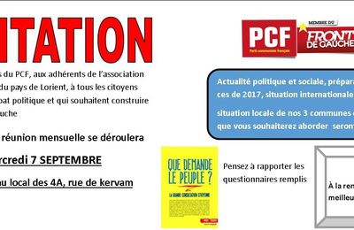 assemblée mensuelle de septembre